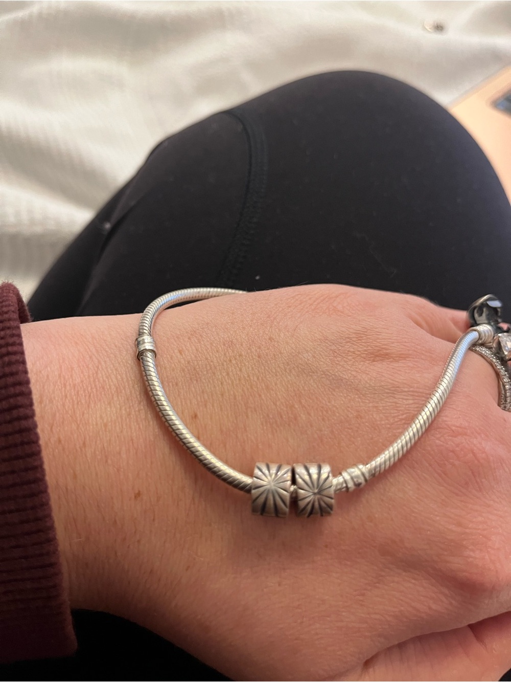 Pandora Silver Row Spacers